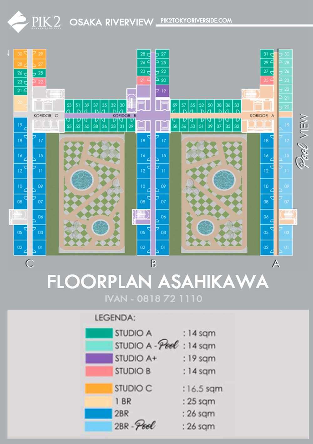 floor plan apartemen pik 2 osaka riverview floor plan apartemen pik 2 osaka riverview
