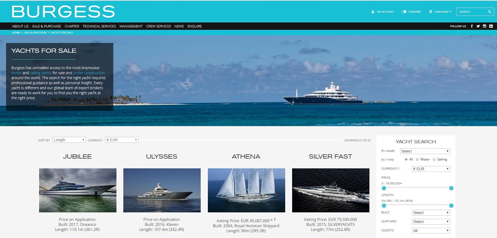 best yacht sales website