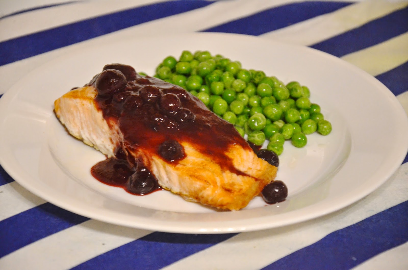 Stuff We Ate: Salmon with Blueberry BBQ Sauce