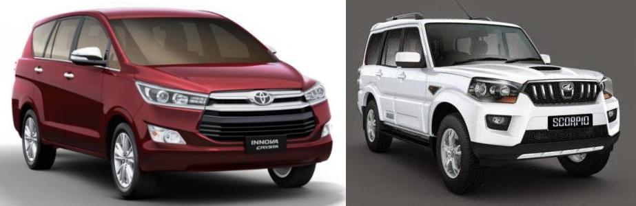 Innova Crysta Vs Scorpio Comparison Review