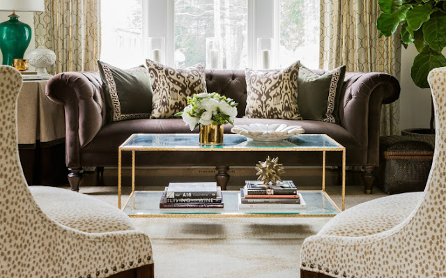 leopard print living room accessories