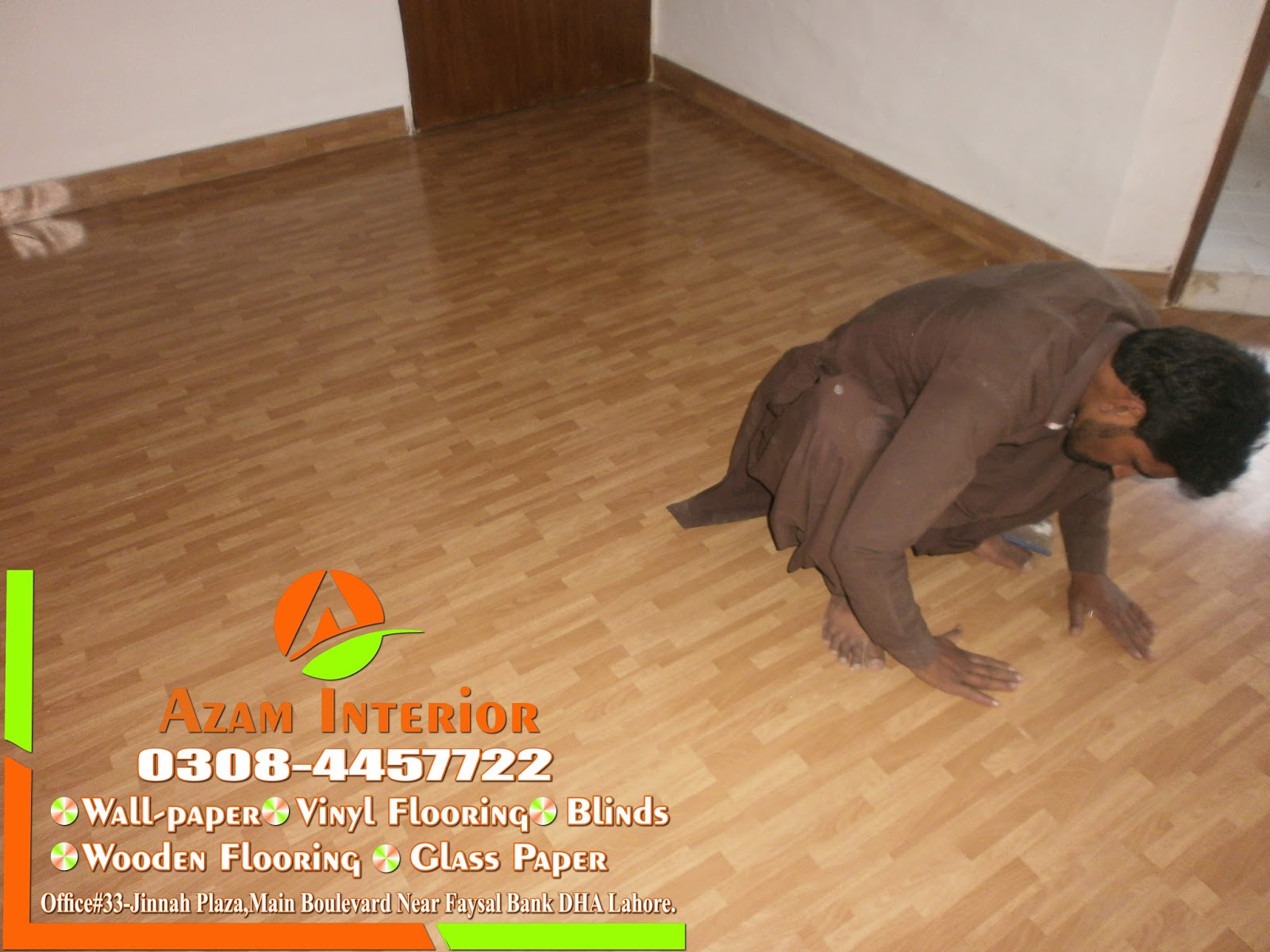 Vinyl Flooring in Lahore color no. 10111,avlable at Azam Interior defence