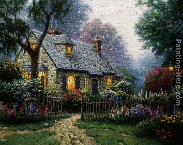 Dekstop Wallpaper: Cottage In The Forest Wallpaper - May