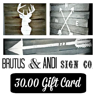 Brutus & Andi Sign Co. Gift Card