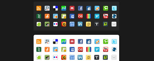 Free Small Social and Web Icons Set