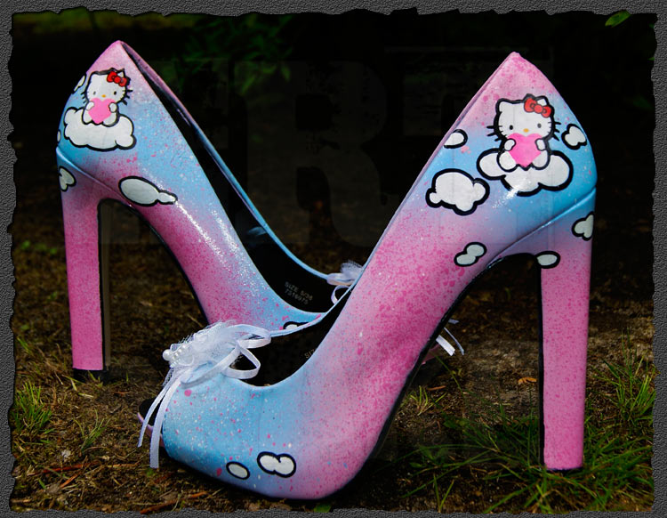 hello kitty platform heels