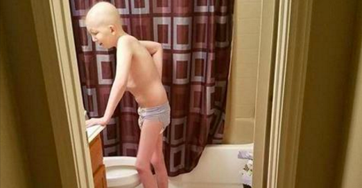 Une mère publie la photo de son fils malade pour dire sa souffrance