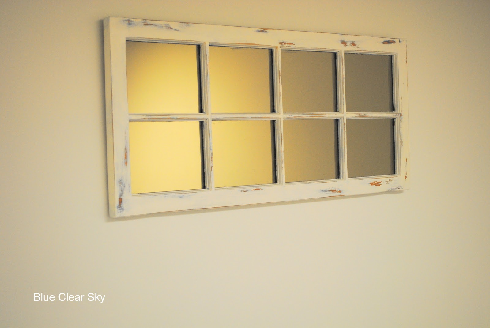 Super Window Frame Mirror With Shelf Lw27
