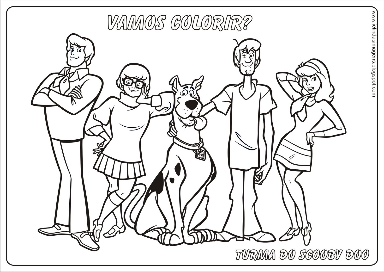 Scooby Doo Imagens Para Colorir