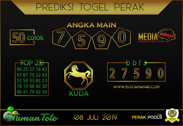 Prediksi Togel PERAK TAMAN TOTO 08 JULI 2019