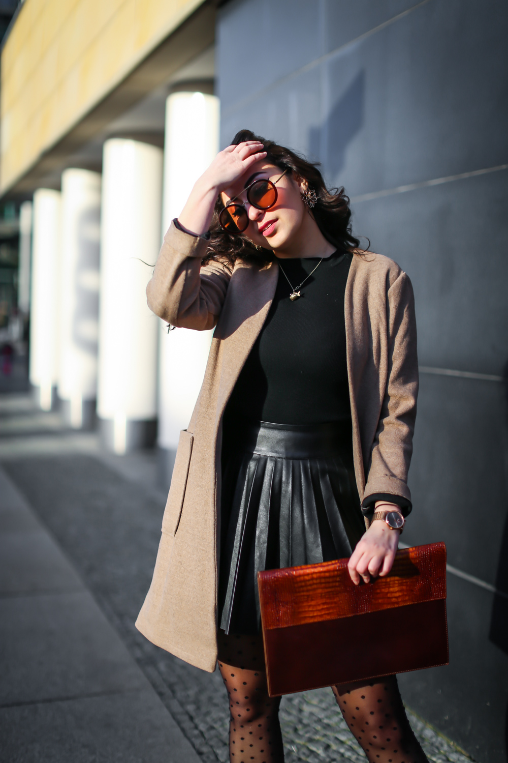 Black Leather Skirt With Tights Outfit Outfits With Tight Black