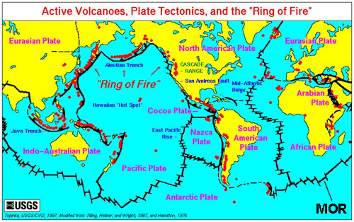 Persebaran Lempeng Dunia Gunung Api Titik Gempa Gambar Penjelasannya