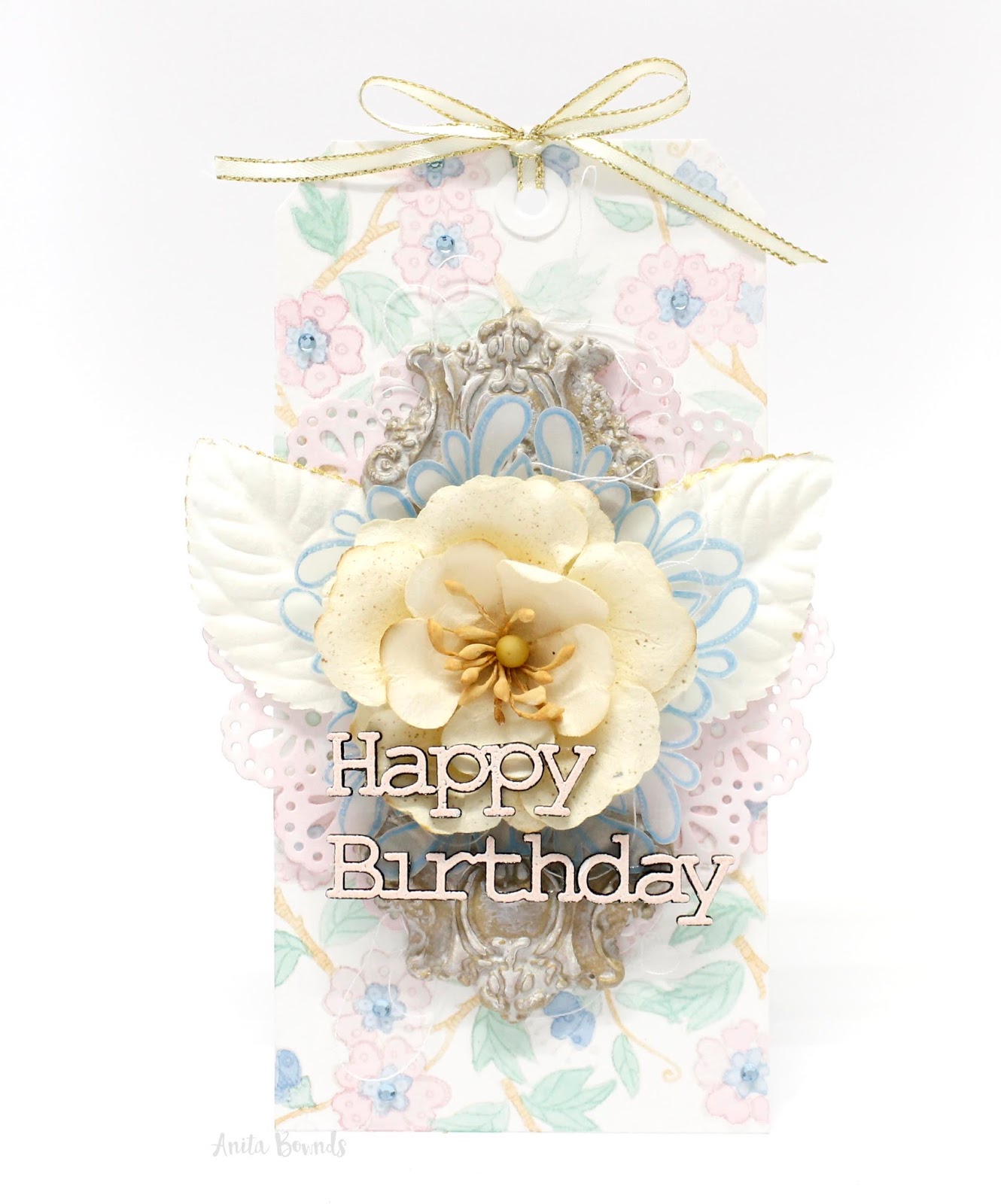 Neat and Crafty: Happy birthday tag | Prima challenge fun
