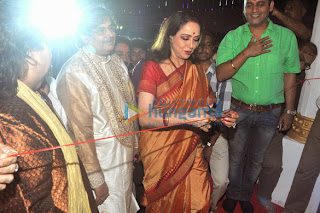Actress Hema Malini at Shree Kali durga puja event