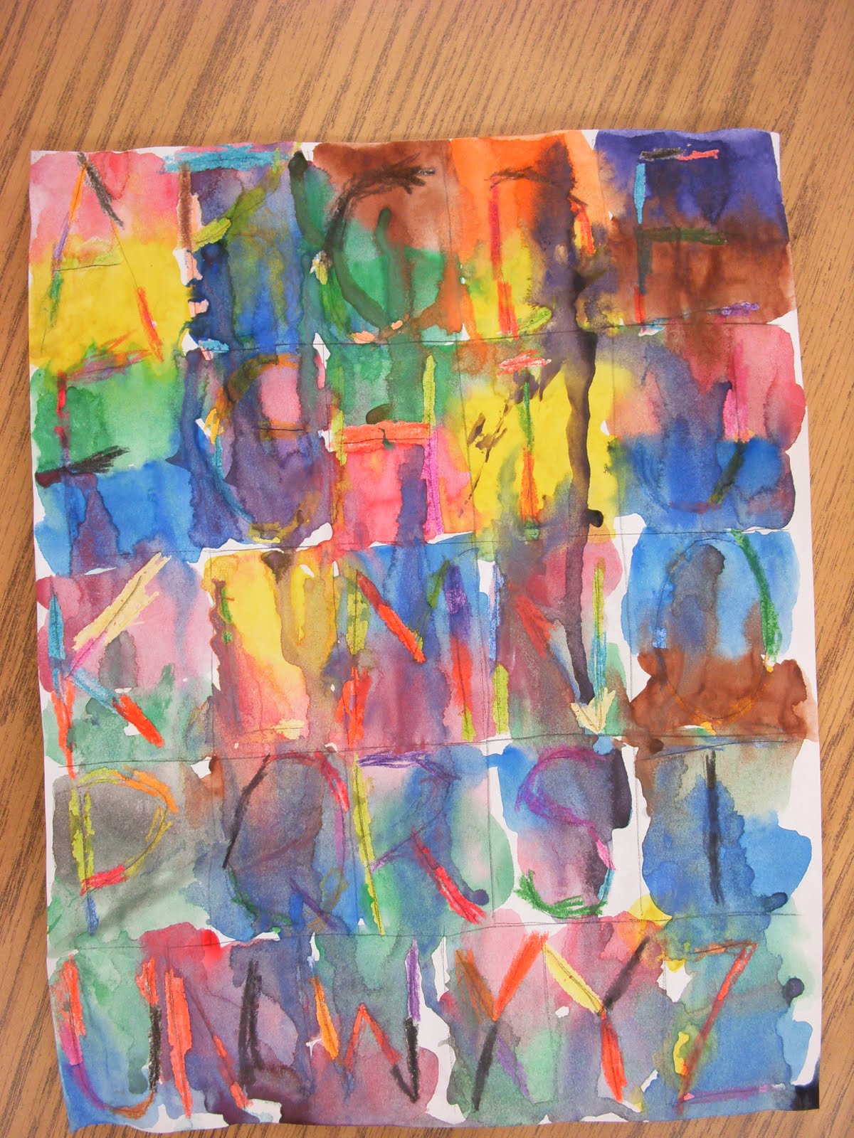 ARTASTIC! Miss Oetken's Artists: Jasper Johns colorful Alphabet