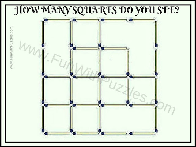 Puzzle to count squares pictures
