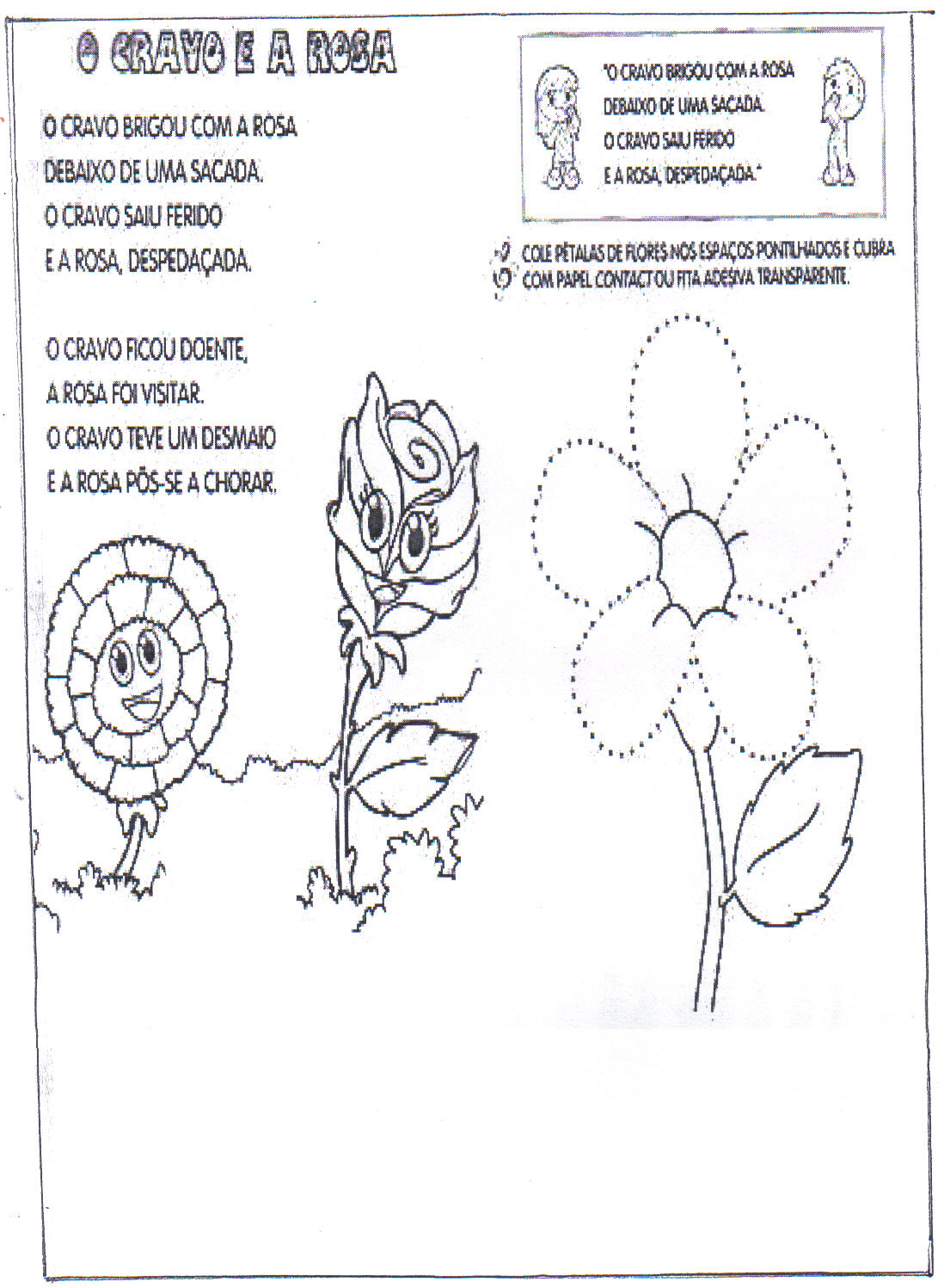 O Cravo E A Rosa E. Religioso E AlfabetizaÇÃo 2 O Cravo E A Rosa E. Religioso E AlfabetizaÇÃo 2