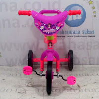 Sepeda Roda Tiga BMX ET1225 Sandaran Pink