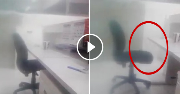 A Guy captured chair move by itself, What happened next is totally scary