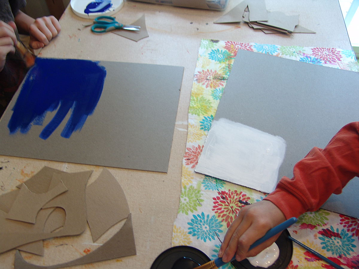 Cool Stuff Art Gallery Cardboard Mosaic Art Project