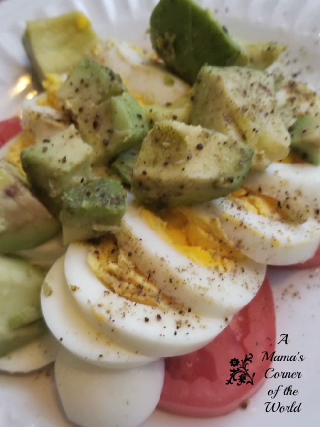 5 Minute Recipe Hard Boiled Egg & Avocado Breakfast Plate A Mama's