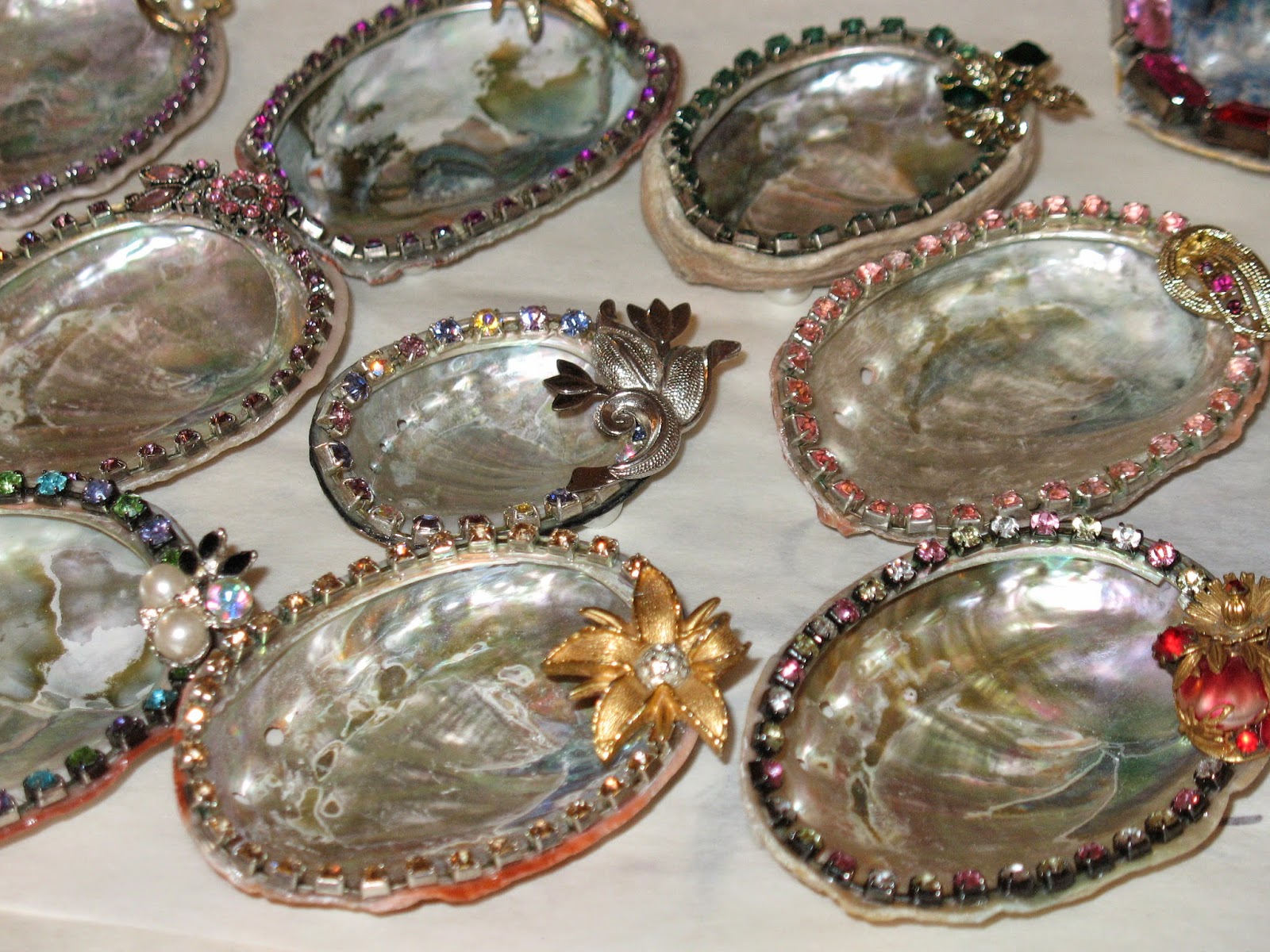 Artsy Fartsy Abalone Seashell Bowls