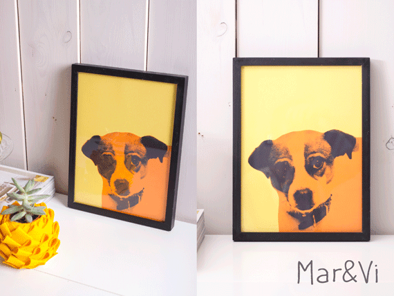 un retrato pop art sin photoshop