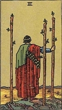 The Three of Wands, RWS The Three of Wands, RWS