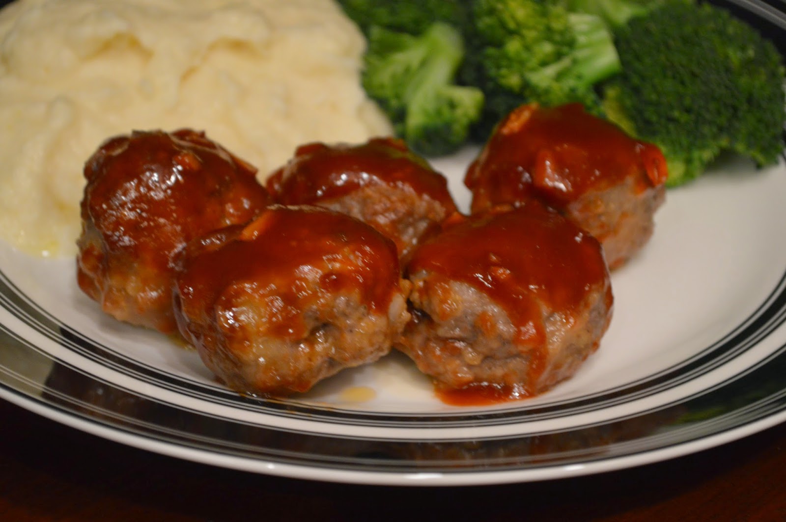 One Day At A Time From My Kitchen To Yours BBQ Meatballs