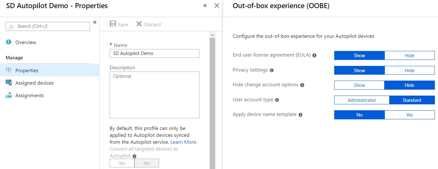 Manage Autopilot with PowerShell More features Syst & Deploy