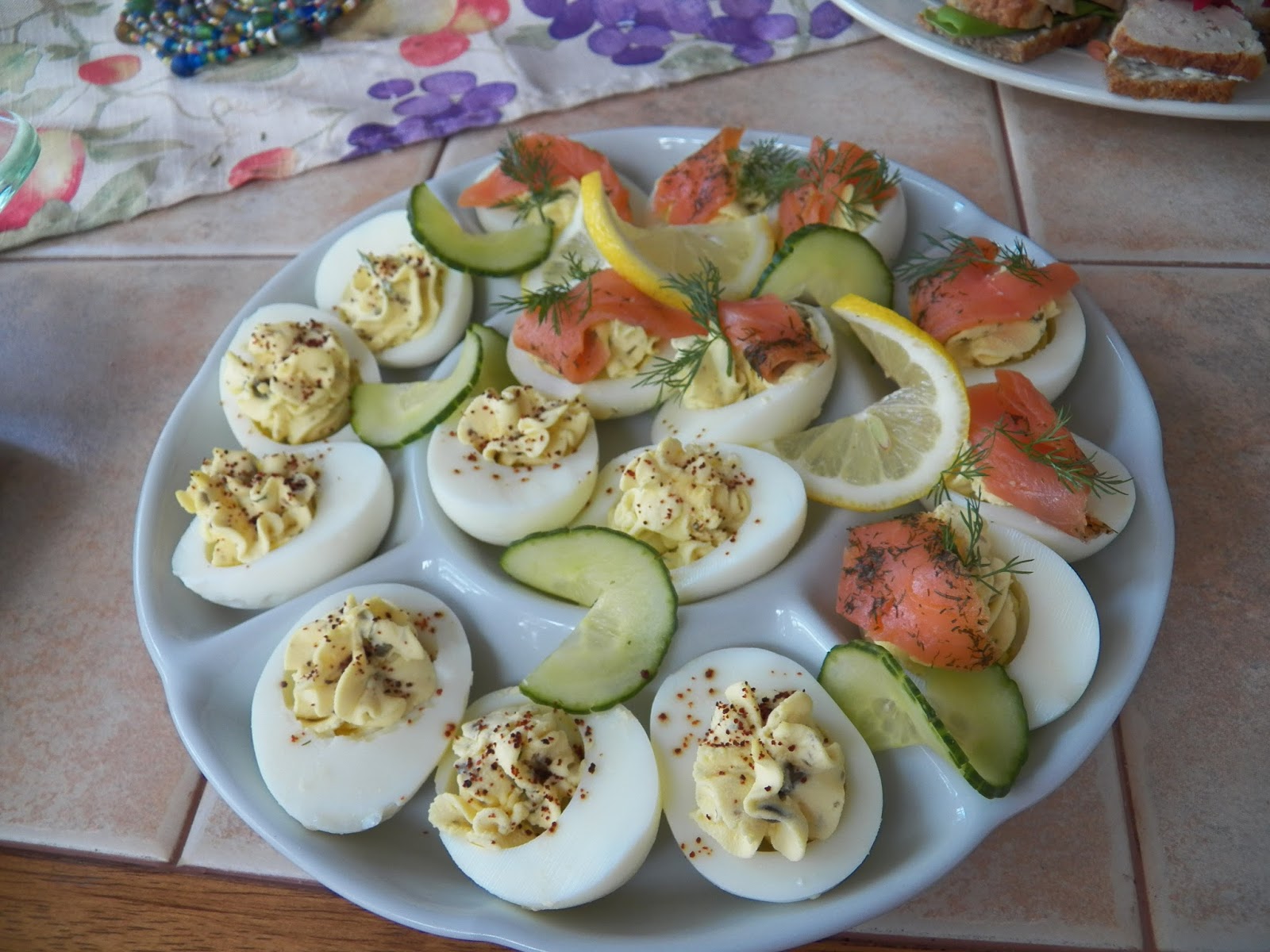 Deviled Eggs with Capers and Salmon Sid's Sea Palm Cooking