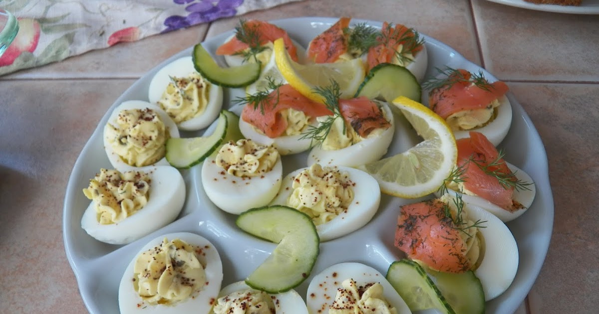 Deviled Eggs with Capers and Salmon Sid's Sea Palm Cooking