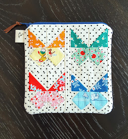 Pretty Playtime Butterfly Block sewn by Heidi Staples of Fabric Mutt