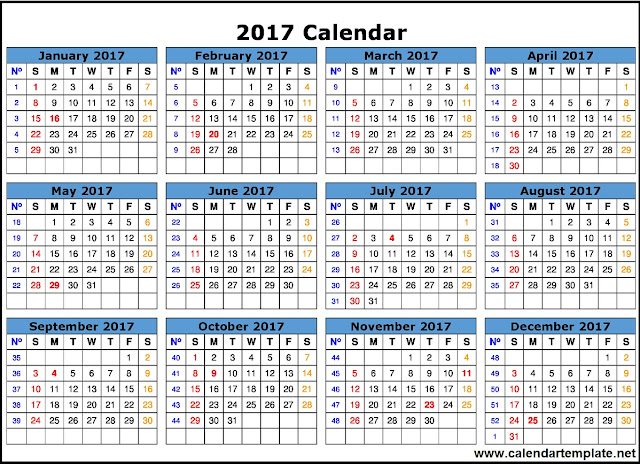 calendar 2017 free-complete-printable-calendar-template-2017