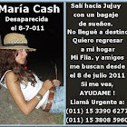 Ayudanos a encontrar a Maria Cash!!!