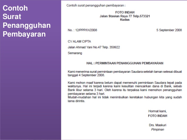 Tips Membuat Surat Penangguhan Pembayaran Barang