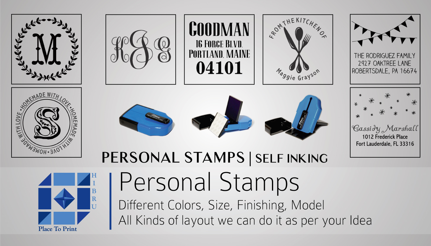 personalised stamps in dubai printing services