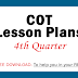 COT Lesson Plans for 4th Quarter