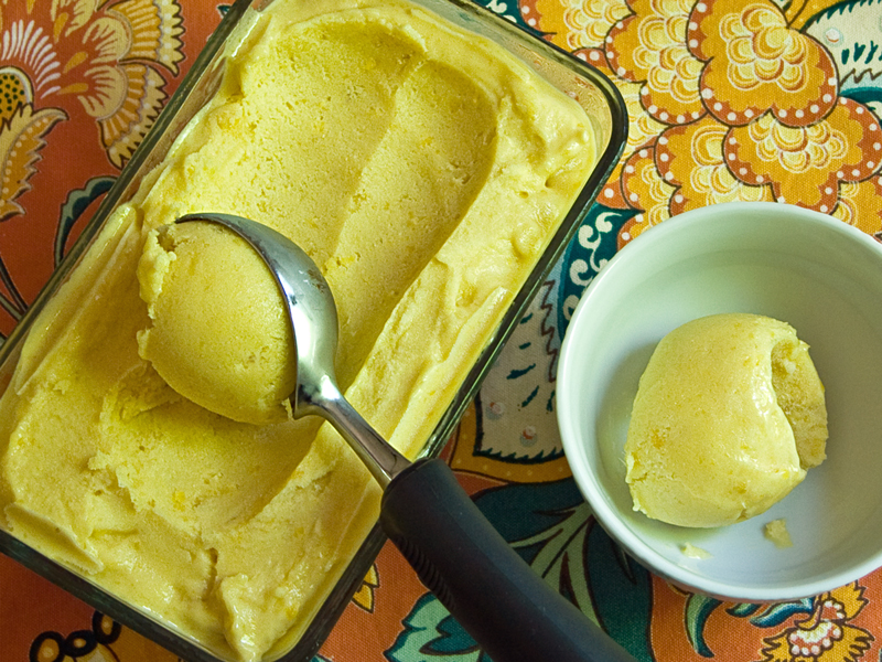 Cooking Weekends Mango and Coconut Milk Sorbet