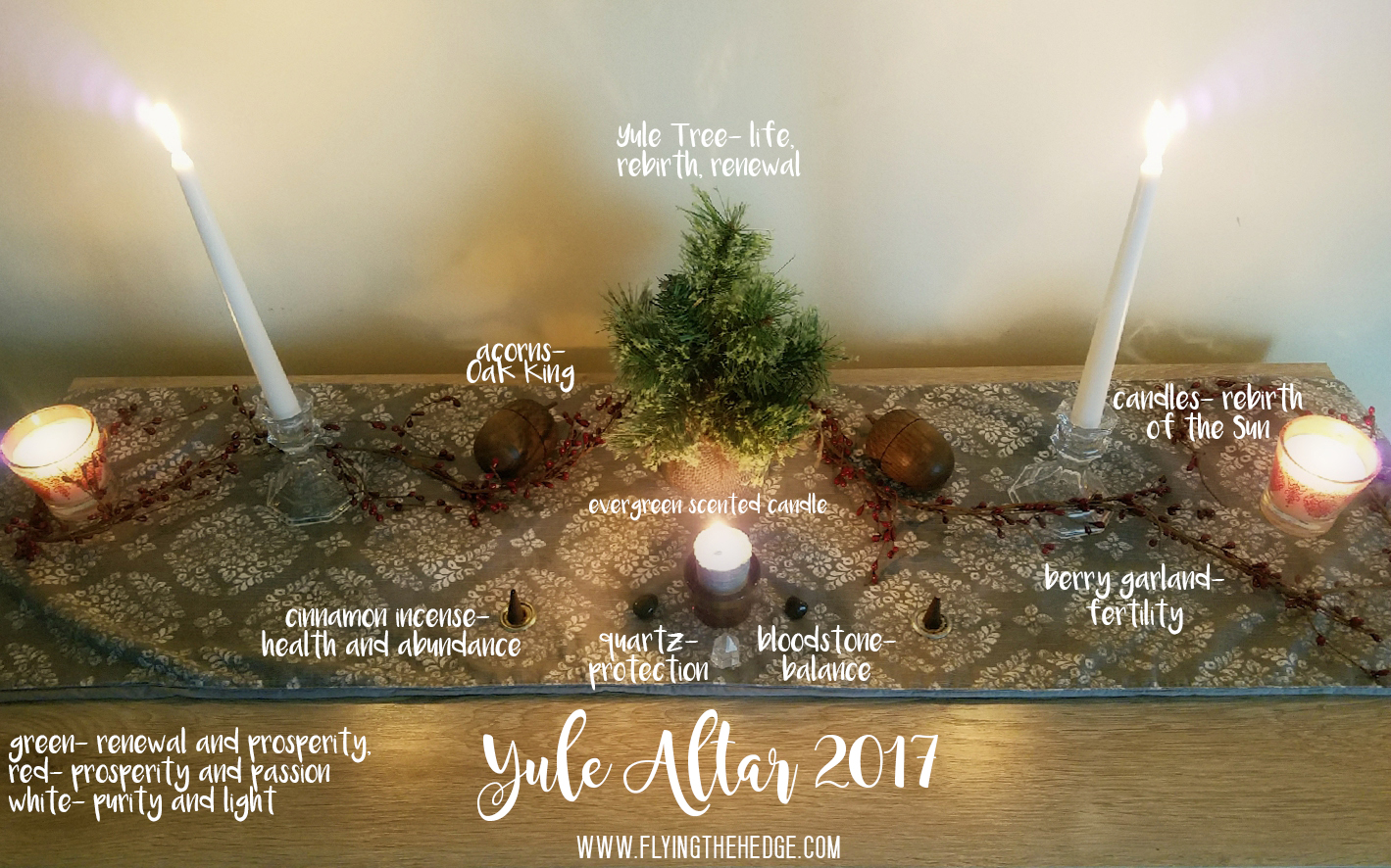 Pagan Yule Altar