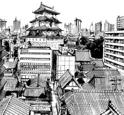 urban sketches drawings architectural cityscape drawing sketch architecture manga azuma kiyohiko designstack background scenery anime sketching cityscapes environment spam receiving