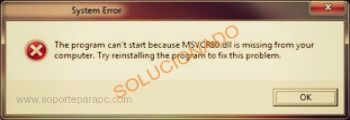 falta msvcr89.dll en Windows - Descarga y solucion