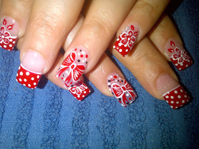 Uñas decoradas rojas Uñas decoradas rojas
