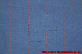 10th Doctor blue suit fabric reweave 10th Doctor blue suit fabric reweave