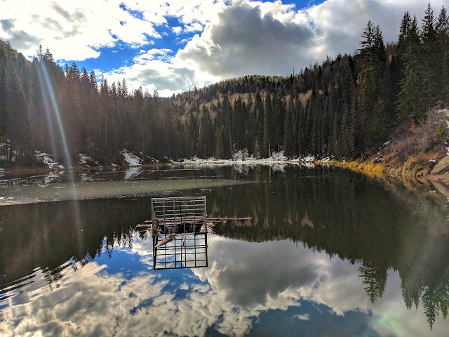 OohWah Lake Manti La Sal Mountains by Moab, Utah