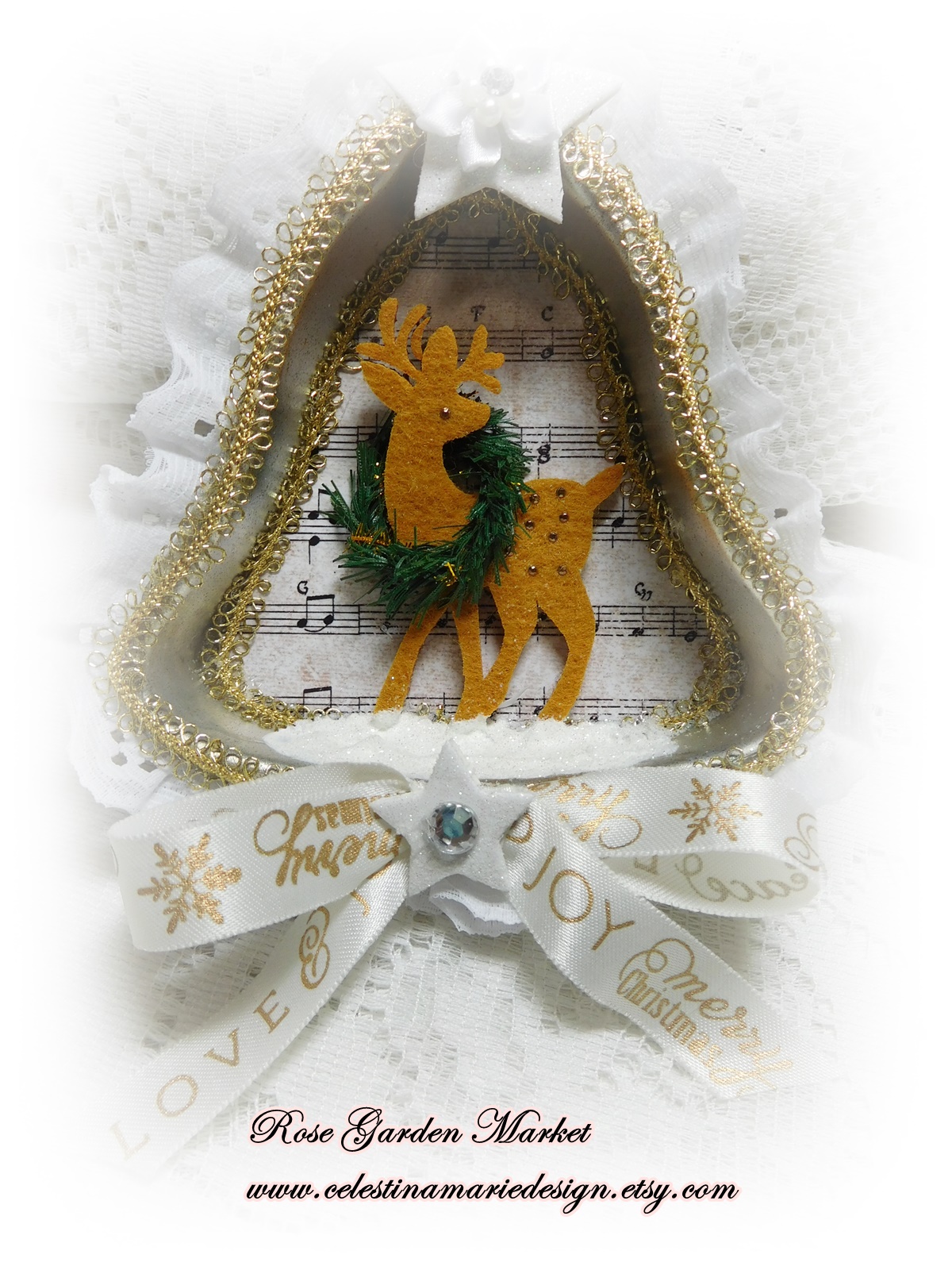 Tart Pan Ornaments Rose Garden Market