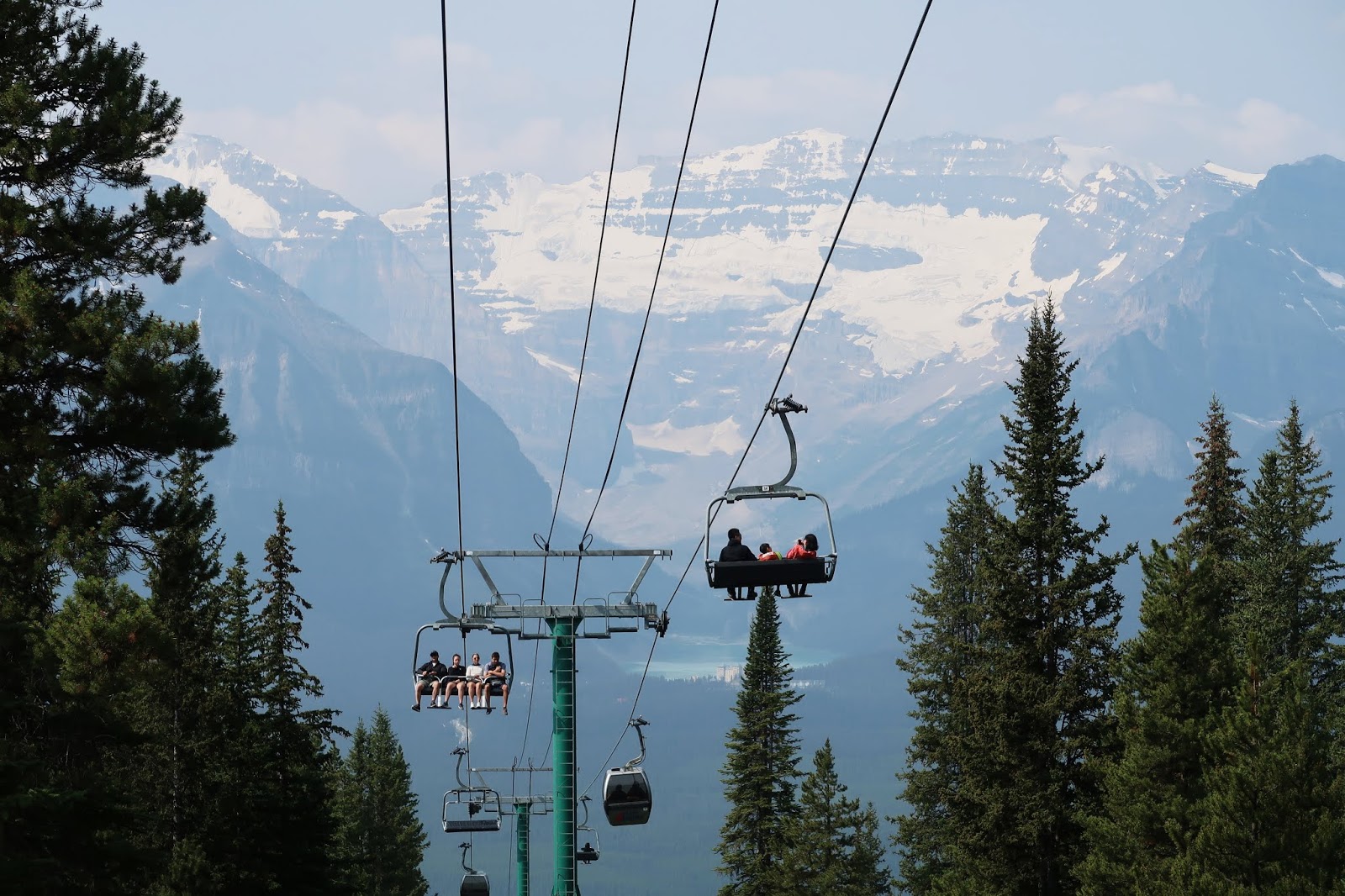 Riding the Summer Sightseeing Gondola at Lake Louise Gondola