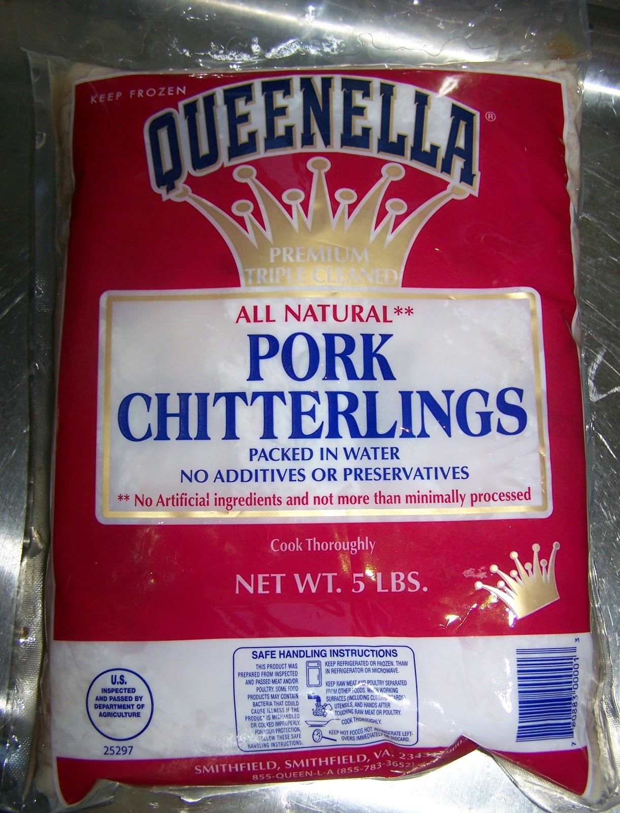 Smithfield Frozen Fresh Pork Chitterlings, 10 lb 