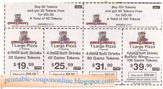 Free Printable Chuck E Cheese Coupons Free Printable Chuck E Cheese Coupons