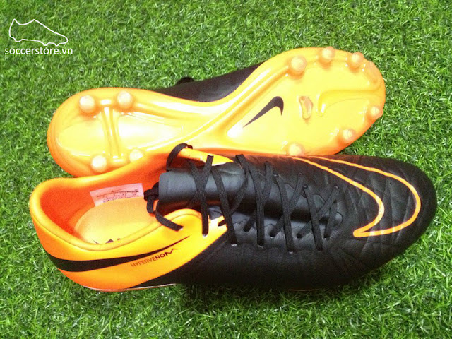 Nike Hypervenom Phinish Leather FG Orange- Black